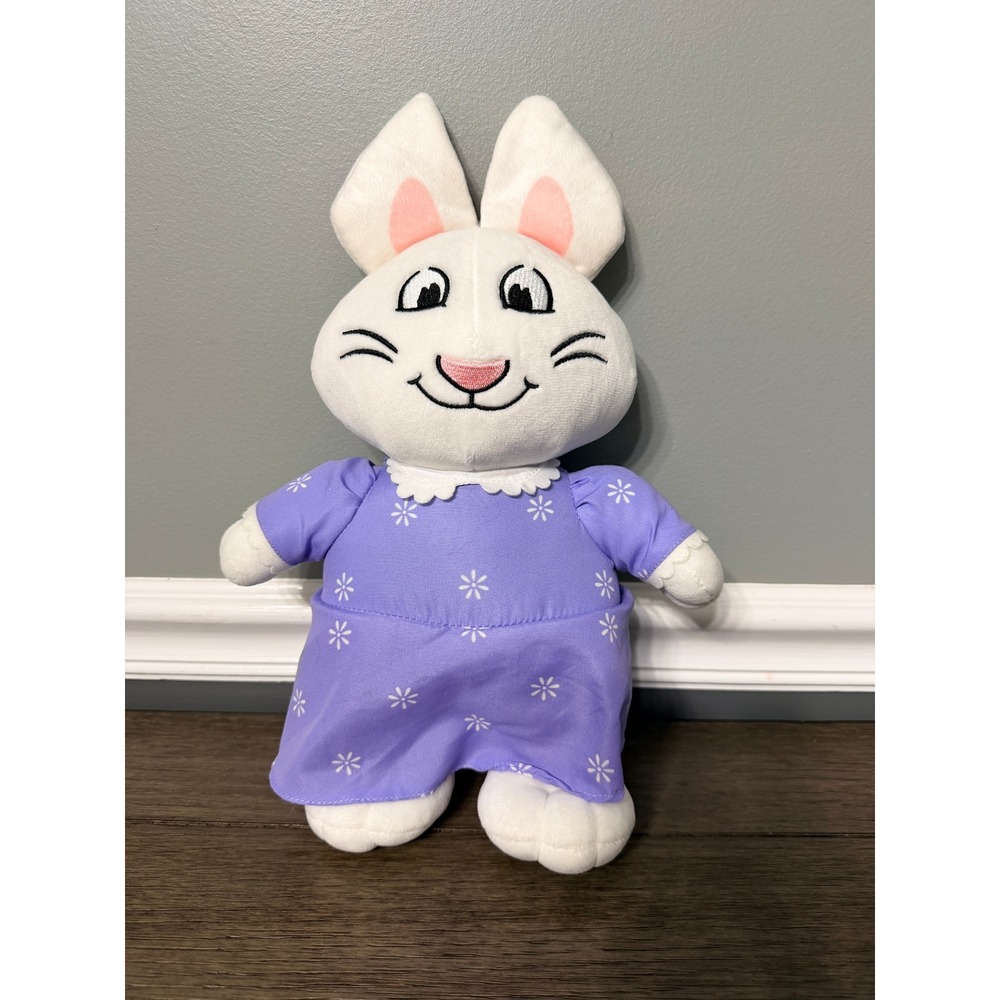Max & Ruby Ruby Rabbit In Purple & White Floral Dress Plush